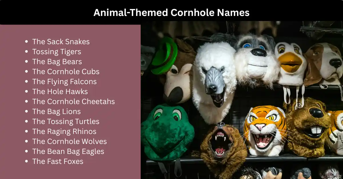 animal-themed cornhole team names