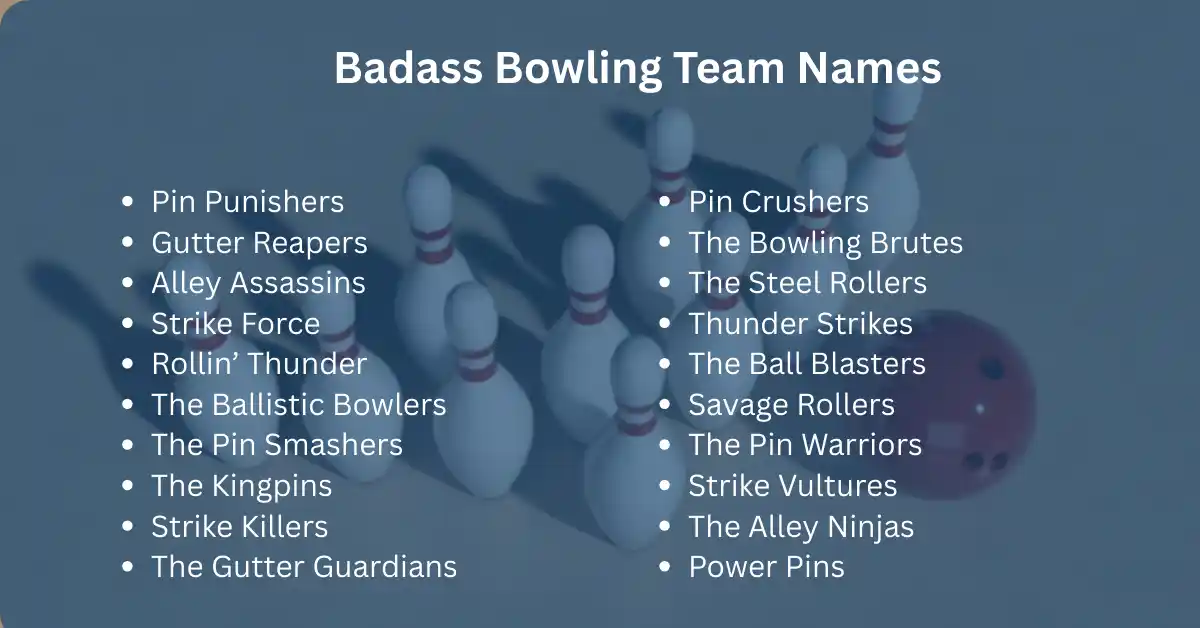 badass bowling team names