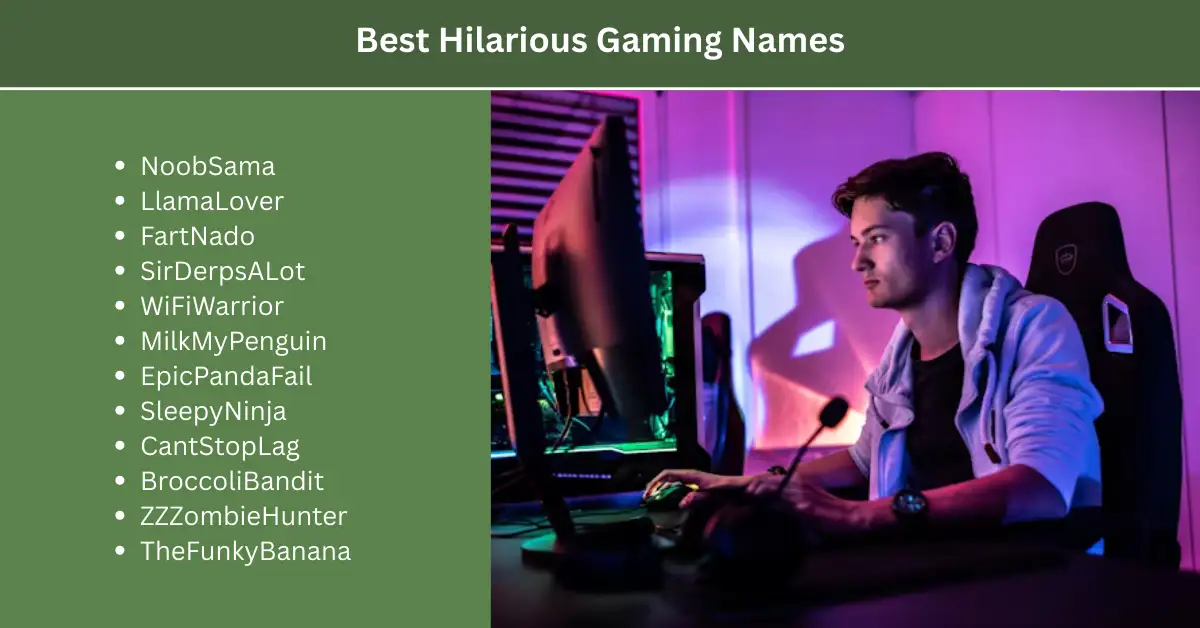 best hilarious gaming names