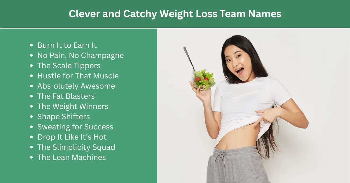 clever and catchy weight loss team names