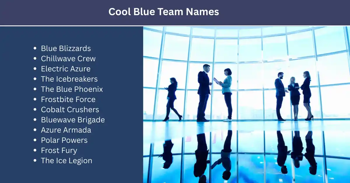 cool blue team names