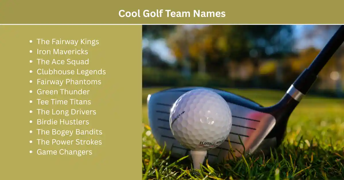 cool golf team names