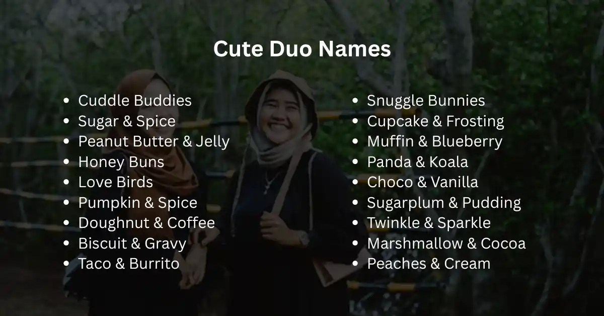 cute duo team names