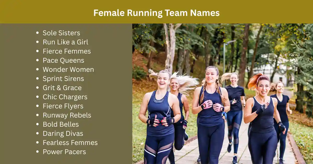 female running team name