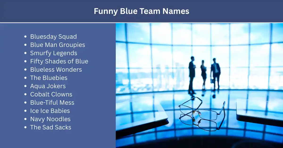 funny blue team names