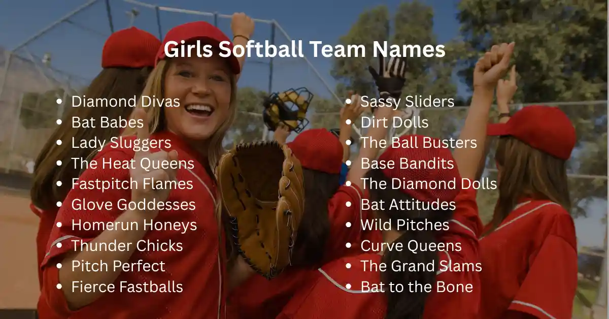 girls softball team names