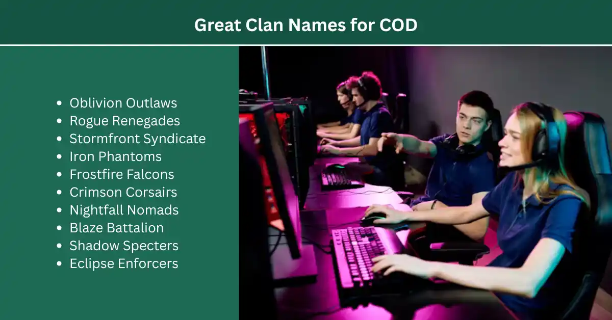great clan names for cod