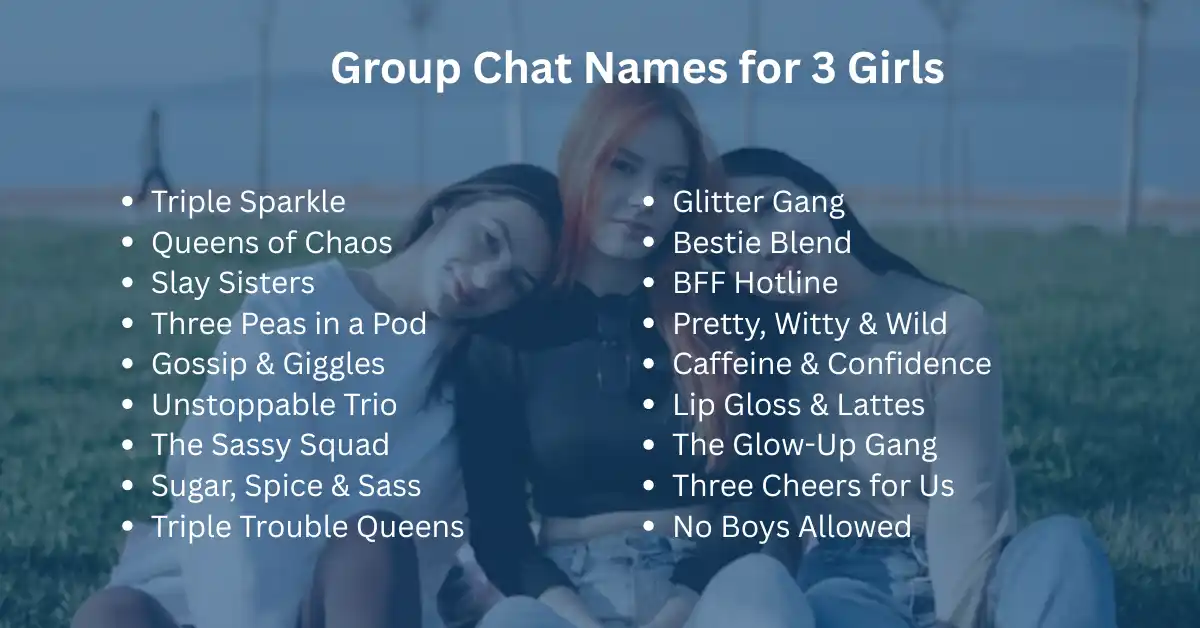 group chat for 3 girls