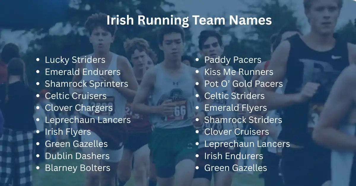irish running team names