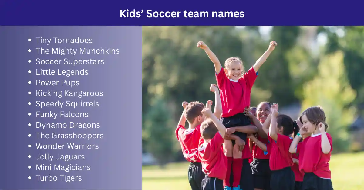 kids soccer team names