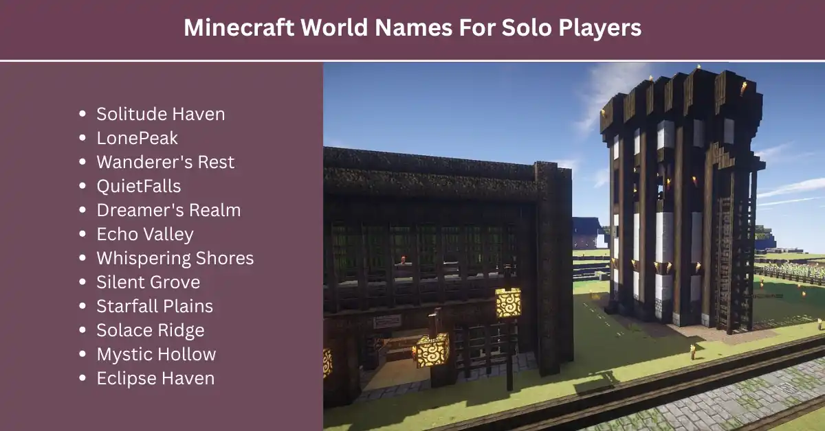 minecraft world names for solo players