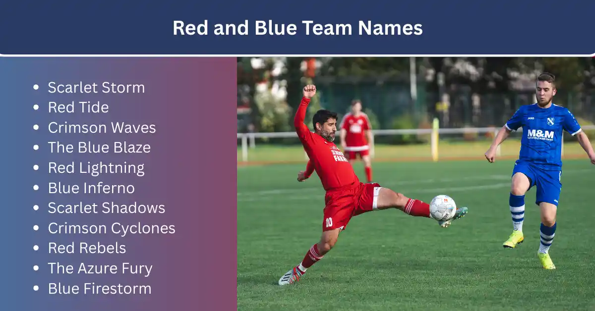 red and blue team names