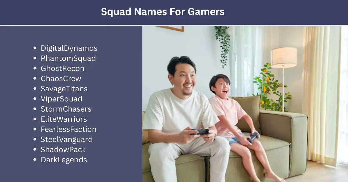 squad names for gamers