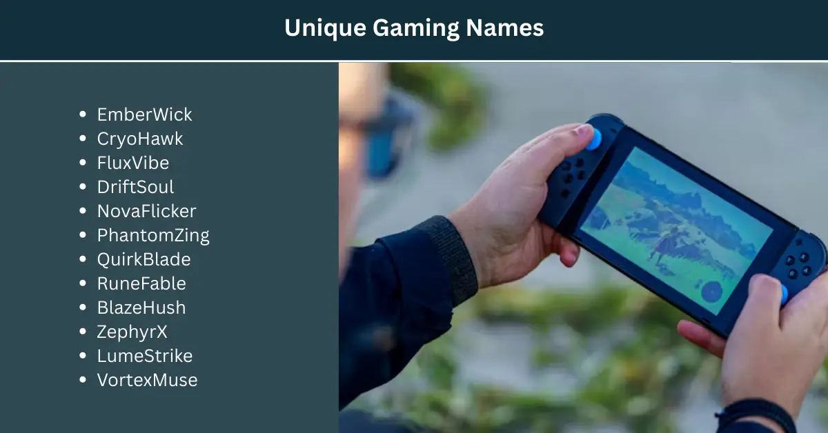 unique gaming names
