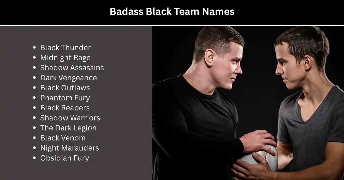 badass black team names