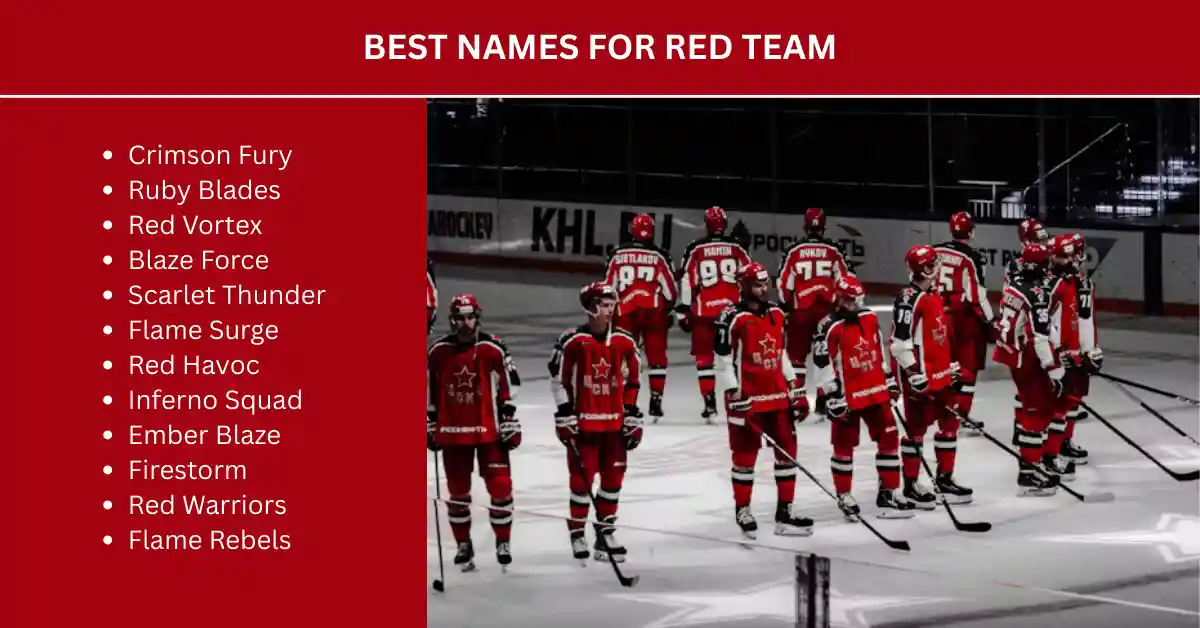 best names for red team