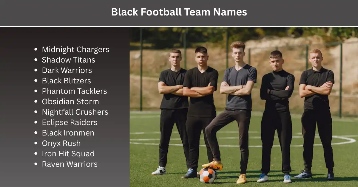black football team names