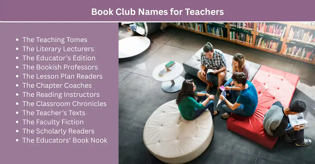 book club names for teachers