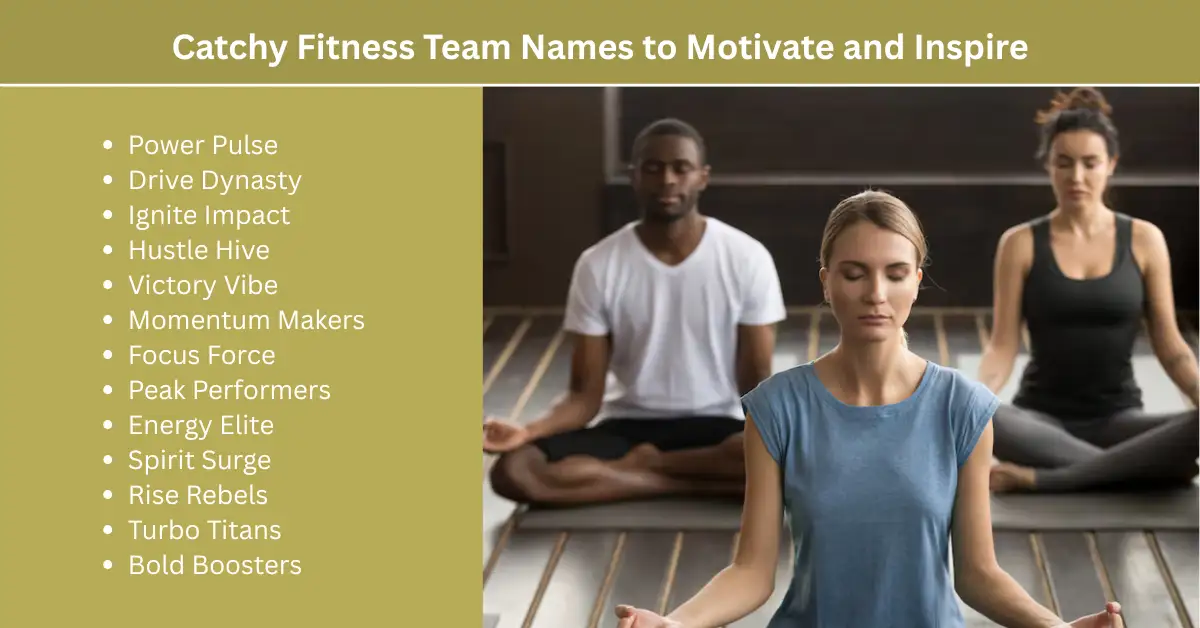 catchy fitness team names to motivate and inspire