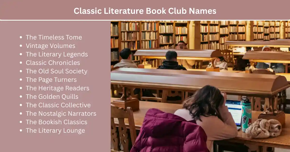 classic literature book club names