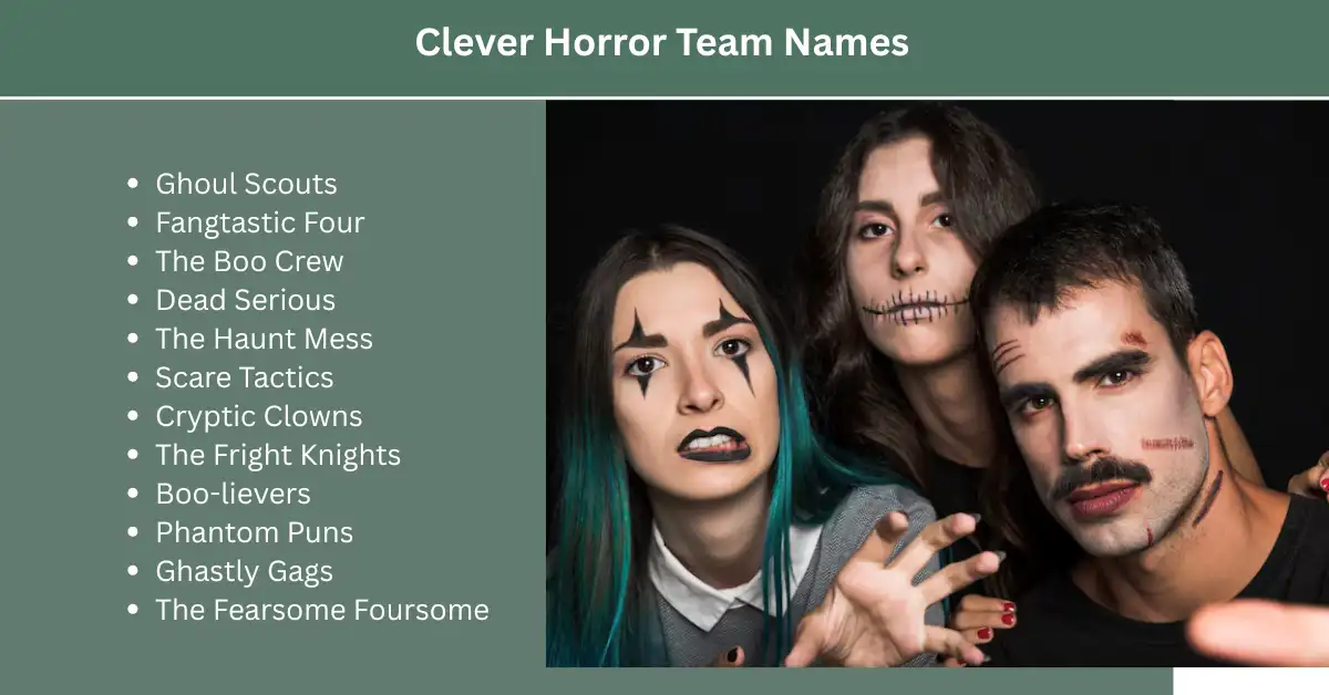 clever-horror-team-names