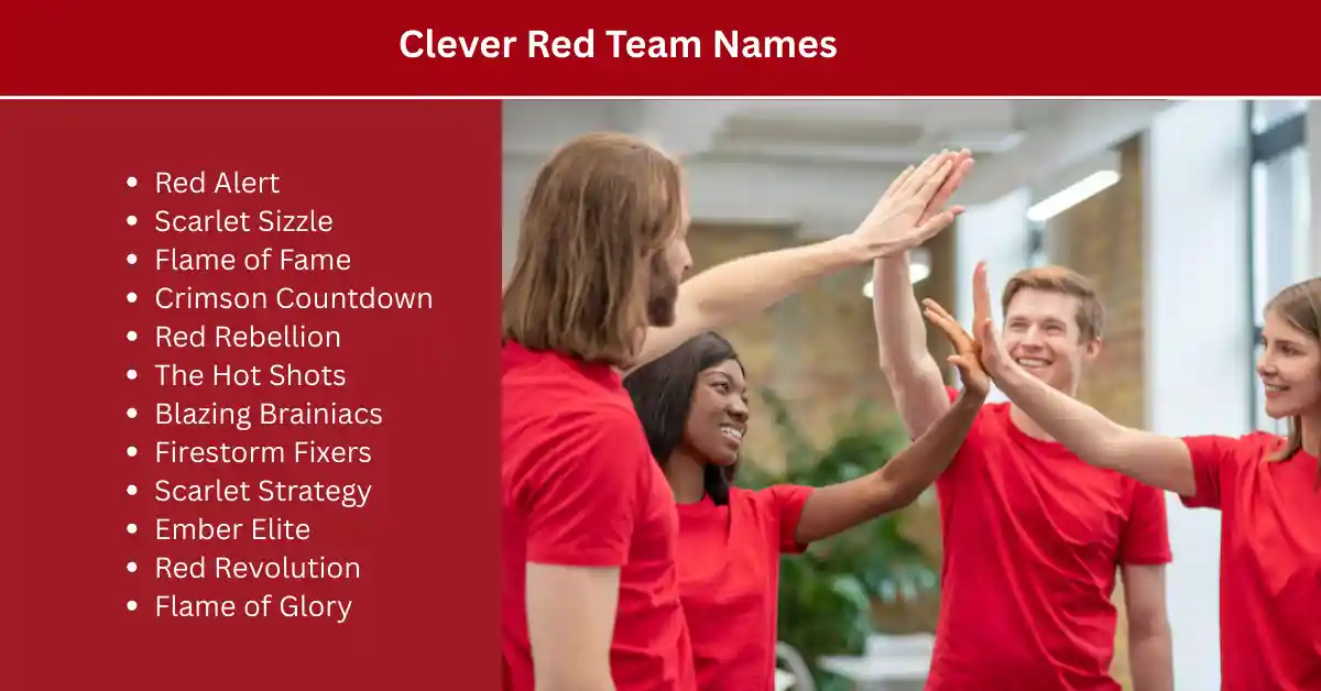 clever red team names