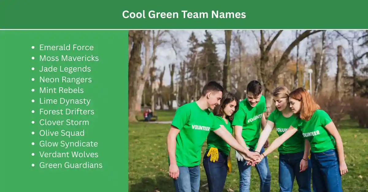 cool green team names