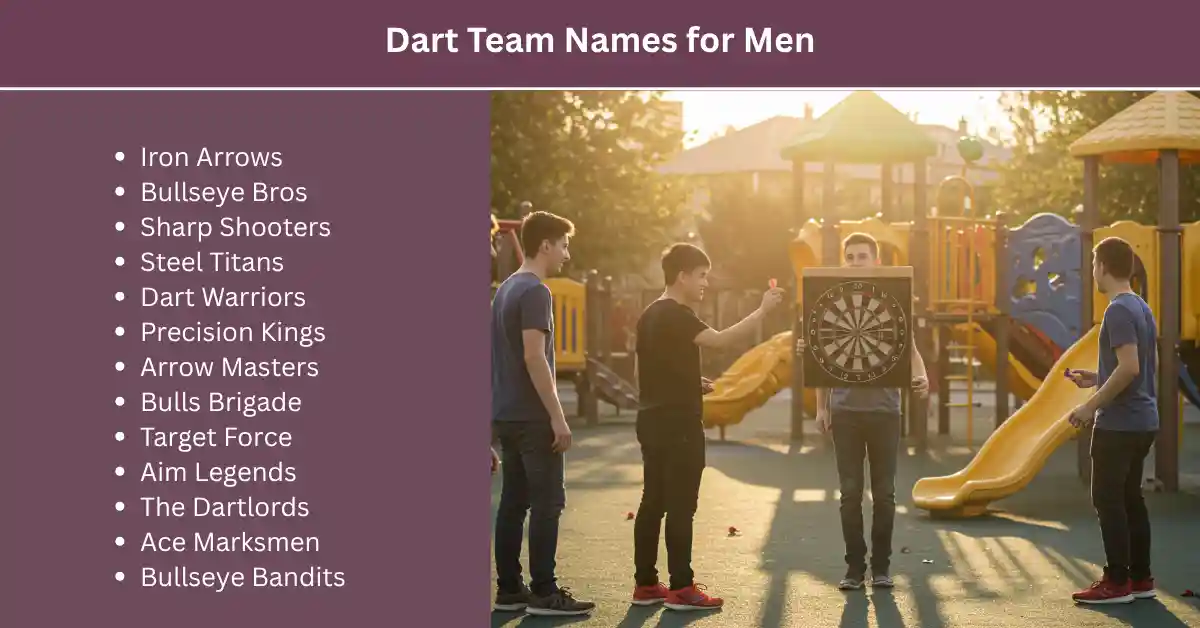 dart team names for men