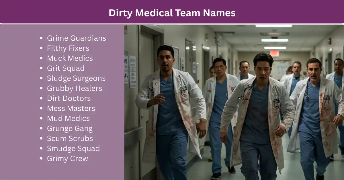 dirty medical team names