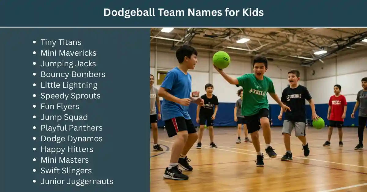 dodgeball team names for kids