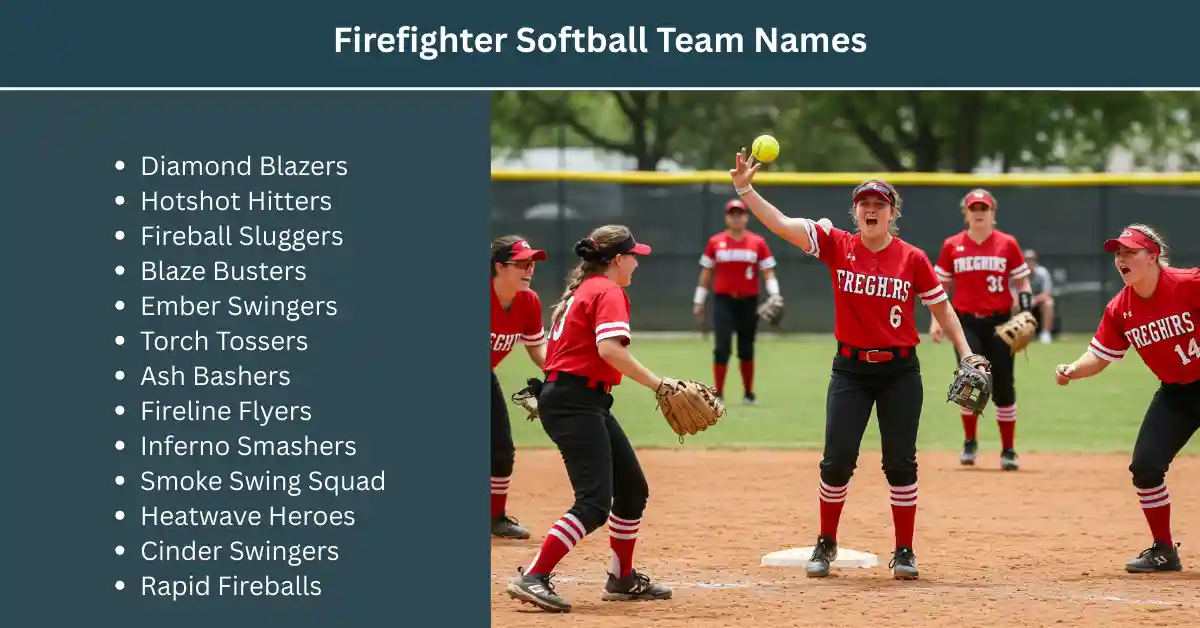 firefighter softball team names