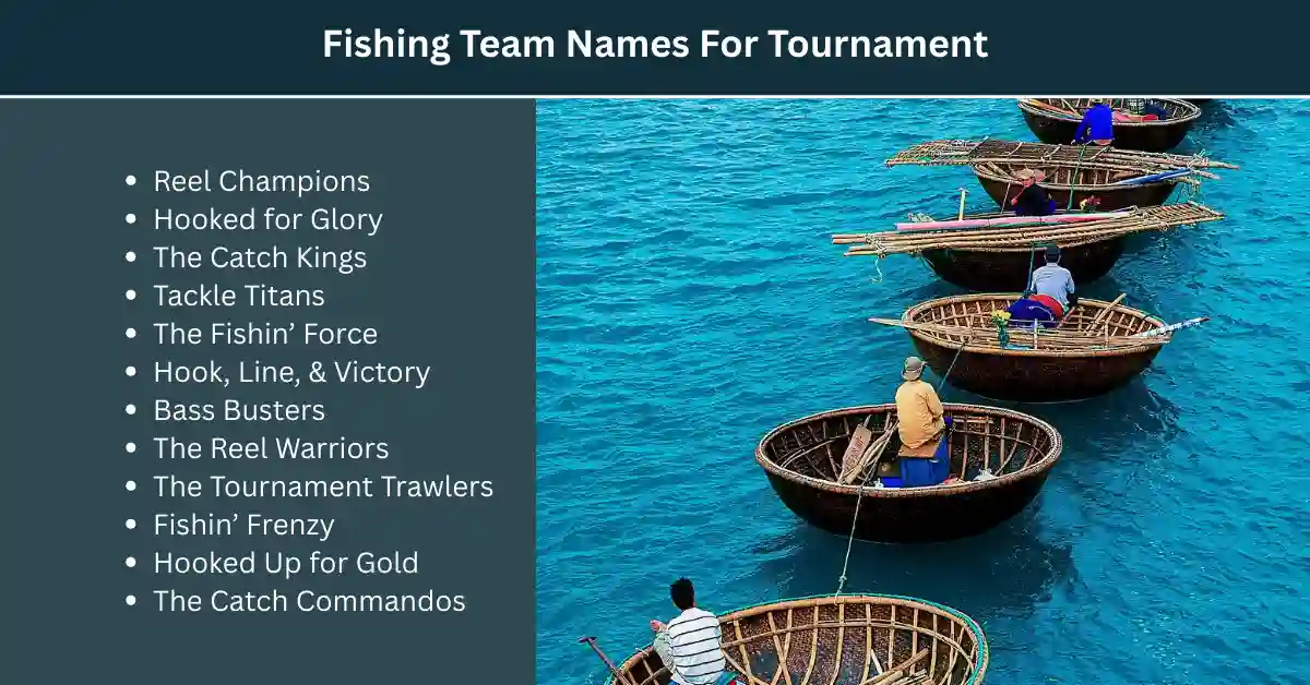 fishing team names for tournaments