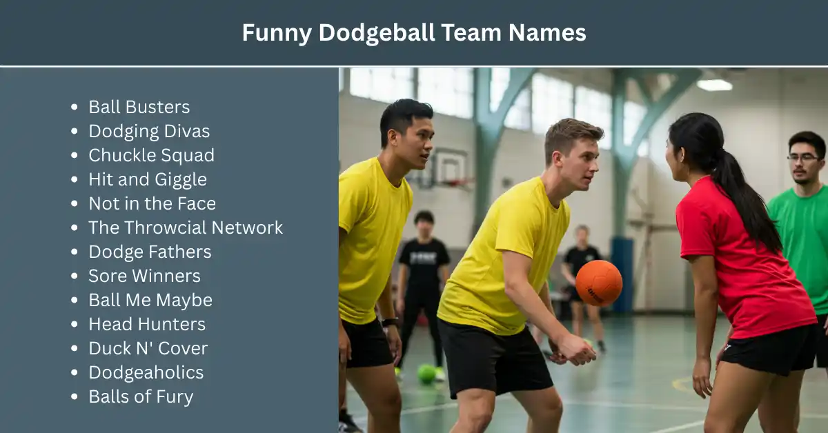 funny dodgeball team names