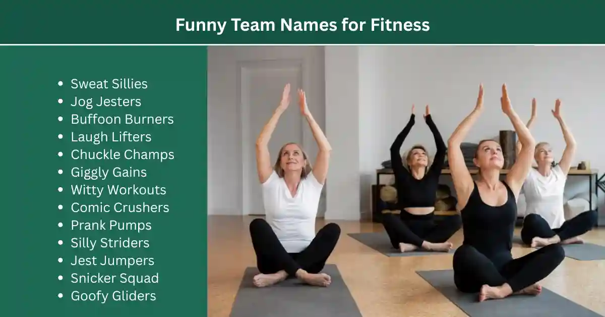 funny fitness team names