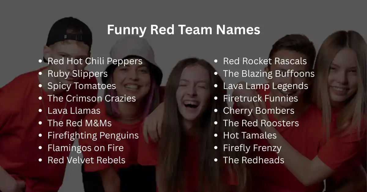 funny red team names