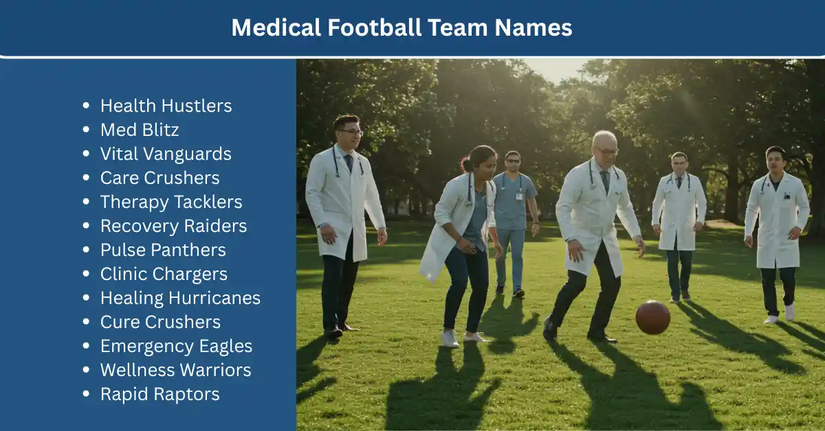 medical football team names