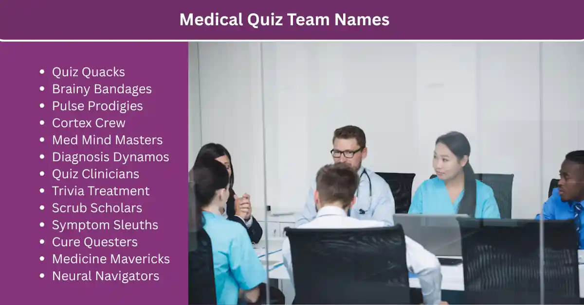 medical quiz team names