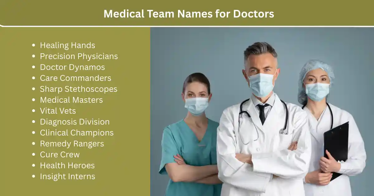 medical team names for doctors