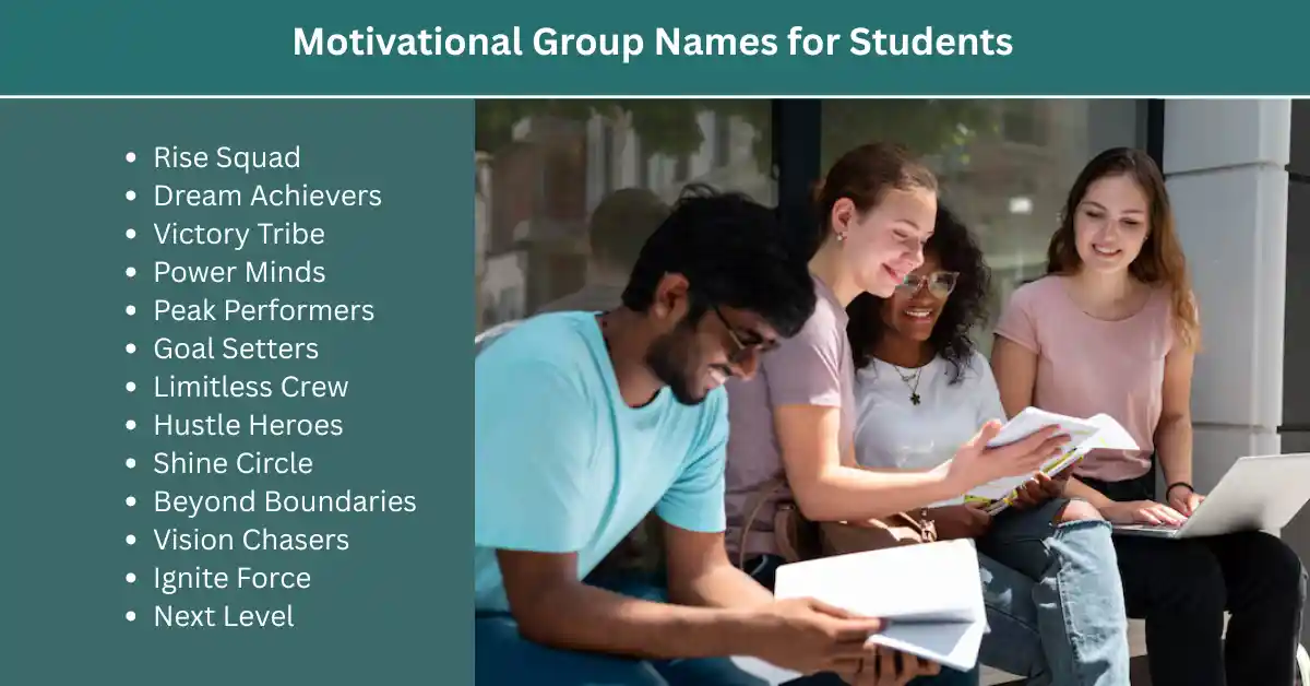 motivational group names for students