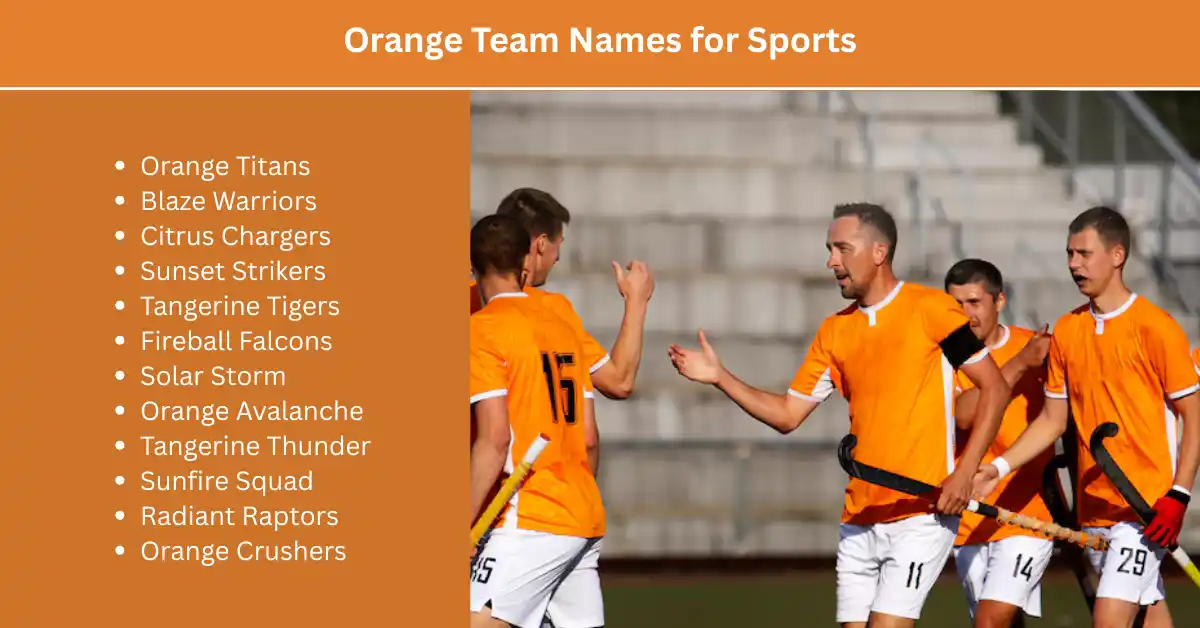 orange team names for sports