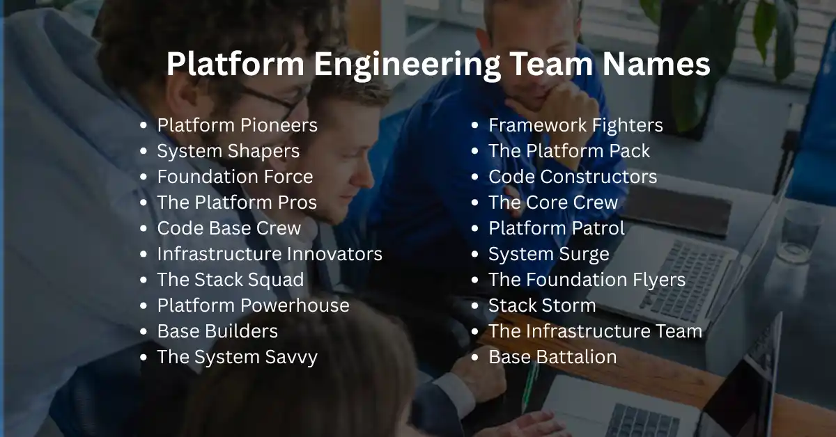 platform engineering team names