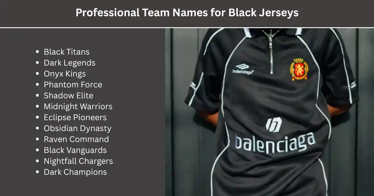professional team names ofr black jerseys