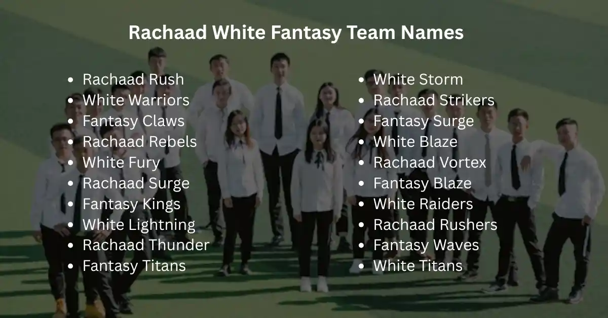 rachaad white fantasy team names