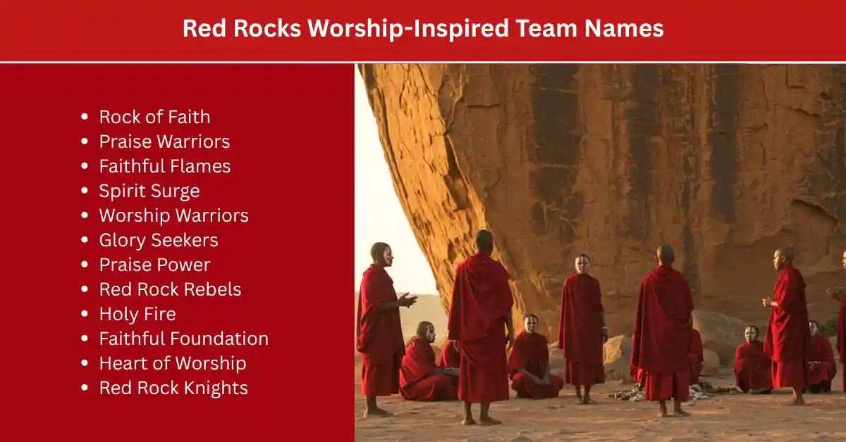 red rock worship team names