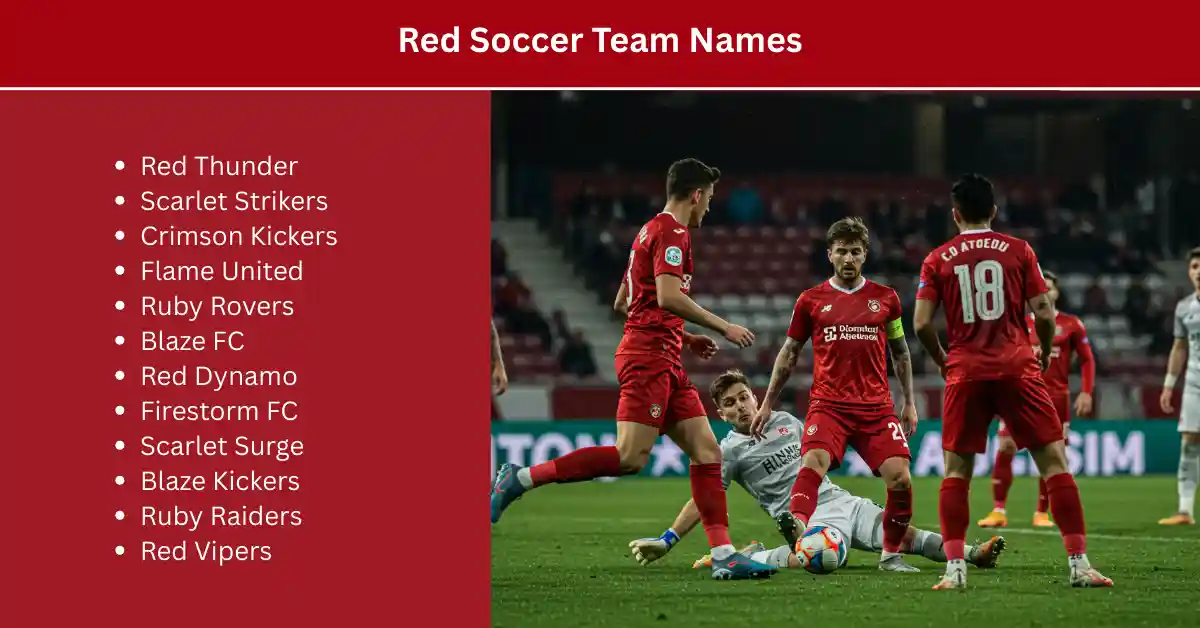 red soccer team names