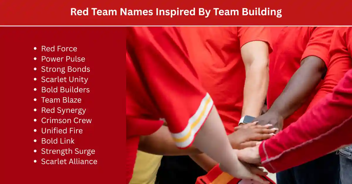 red team names inspired by team building