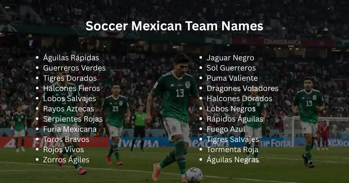 soccer mexican team names