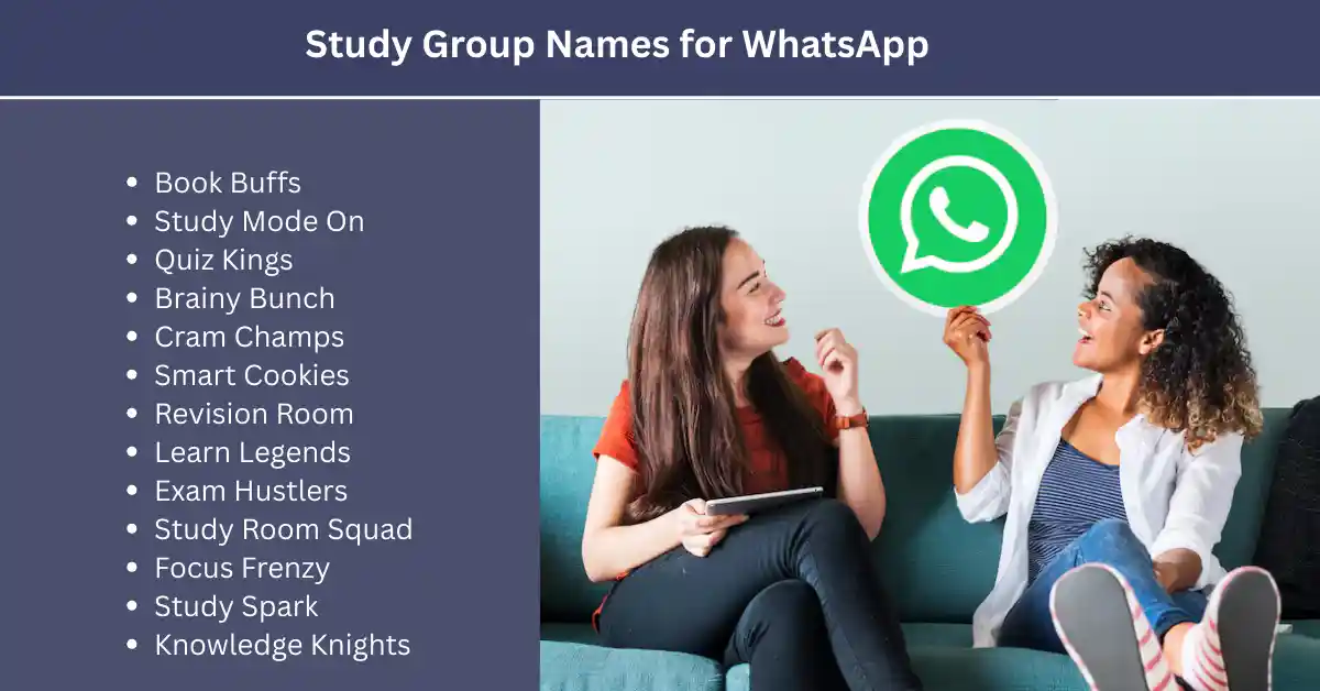 study-group-names for whatsapp