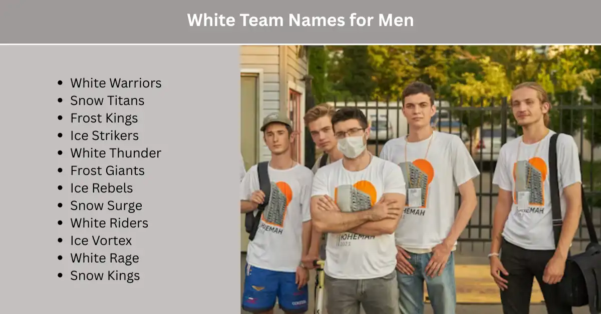 white team names for men