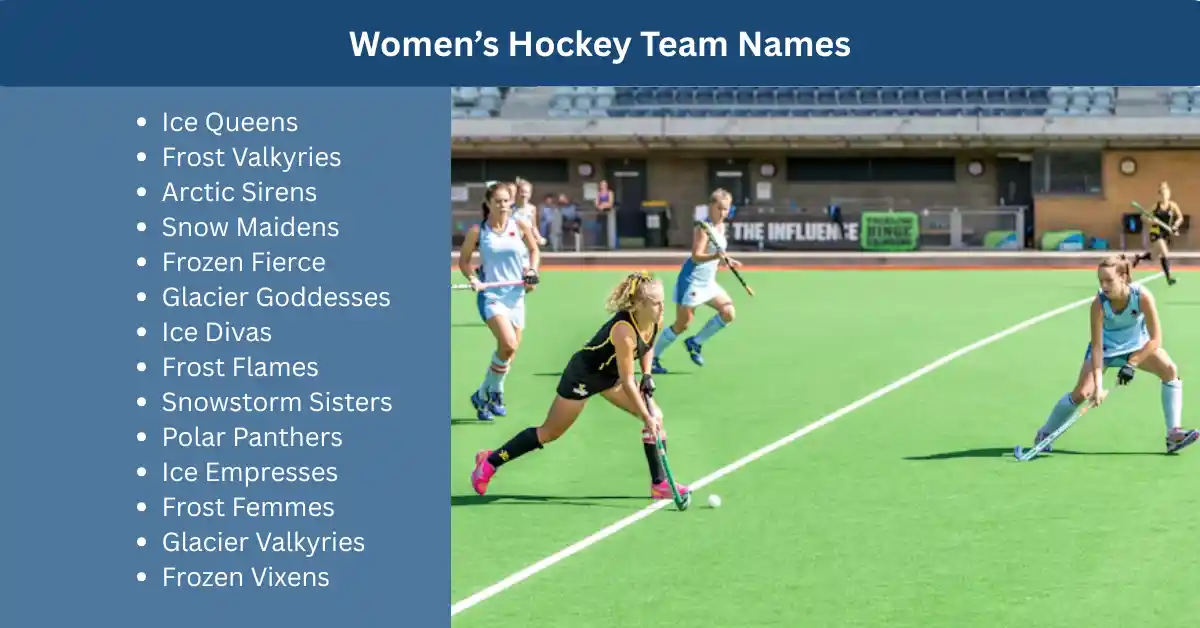 women hockey team names